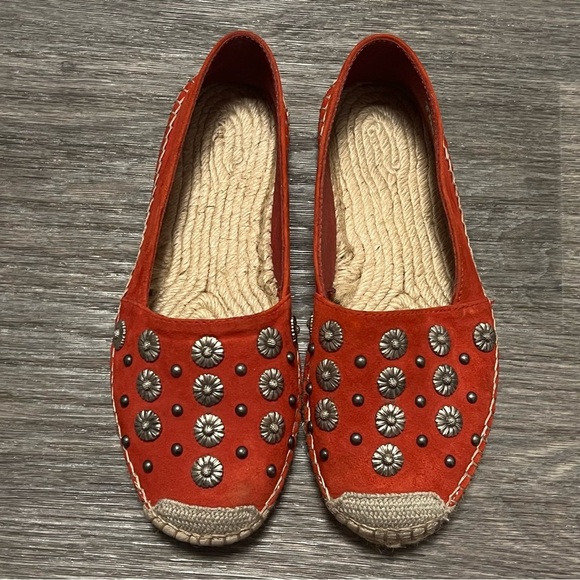 The Kooples Daisy Espadrilles, red, size 37 / 6.5US - Picture 3 of 10